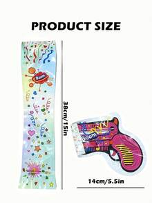 6pcs - 13 Inch Auto-Inflating Confetti Balloon Firework Sticks, Colorful Confetti Balloon Firework Sticks, Holiday Atmosphere Birthday Wedding Decoration Gift Party Supplies - Random Color And Style - Multicolor - View 7