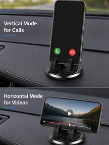 Universal 360° Rotatable ABS Dashboard Phone Holder, Anti-Slip Car Phone Mount, Car GPS Navigation Accessory, Adjustable Car Phone Holder, Suitable For Car Electronics, All Seasons - A - View 9