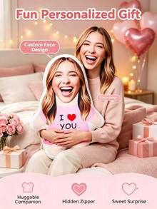 DIY Personalized Photo Pillow Custom Shaped Pillow Cushion Pet Commemoration Parent-Child Couple Children's Toy Gift Home Decoration - 3 - View 4