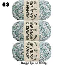 CHARM ELVES 3pcs/Pack T-Shirt Yarn, 100g/Roll, 300g Total, Colorful, Soft & Comfortable, Slightly Elastic, Suitable For Knitting Slippers, Bags, Cushions, Heat-Resistant Mats, Carpets And Other Handmade Crafts - 3pcs - View 7