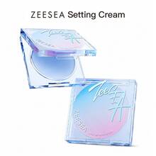 ZEESEA Soft Focus Setting Powder, Krim Pengatur Riasan yang Menyamarkan Pori-Pori dengan Puff, Pengontrol Minyak, Hasil Akhir Matte Alami Tahan Lama, Kosmetik Makeup Merek Ternama, Cocok untuk Wanita dan Anak Perempuan, Musim Gugur/Musim Dingin - Biru 8g - View 5