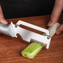 Heavy-Duty Stainless Steel Peeler And Slicer, Thick Blade. Suitable For Various Fruits. This Multi-Functional Peeling And Vegetable Slicing Tool Is A Practical Kitchen Gadget For Home Use And Outdoor Picnics. , Portable Kitchen Gift, Holiday Gift - Multicolor - View 11