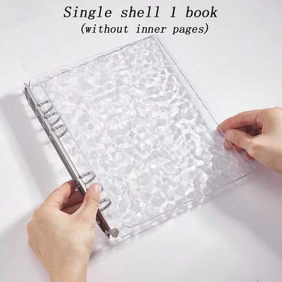 A5 Size Transparent Acrylic Card Storage Album, 3-Ring Binder With Grid Inner Pages; Transparent Scrapbook, Suitable For Mini Photos, K-Pop Photocards, Stamps, Collectible Items; Ideal For Girls, Photography Enthusiasts, Can Be Used As Birthday, Back To School, Graduation Gifts