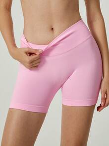 UONNOU 6Pcs Women Soft Ribbed Seamless High Waist Biker Shorts, Tummy Control Peach Butt Lift Anti-Chafing Stretch Yoga Shorts - Multicolor - View 4