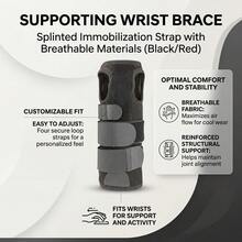 Breathable Wrist Brace With Adjustable Steel Plate Support, Ergonomic Mesh Wrist Support For Sports Recovery And Daily Joint Protection - Multicolor - View 1