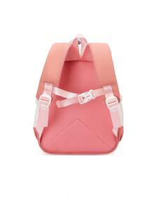 1PC Cute Cartoon Backpack, Casual Minimalist Elegant, Zipper Design, Adjustable Shoulder Straps, Suitable For School, Can Easily Hold Daily Essentials, Versatile Item, Suitable For Various Styles And Occasions. - Multicolor - View 11
