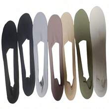 1/3/6/12 Pairs Men's Solid Color Breathable Soft Nylon Low-Cut Invisible Socks With Anti-Slip Gel Heel, Suitable For Sports Or Daily Wear - Multicolor - View 2