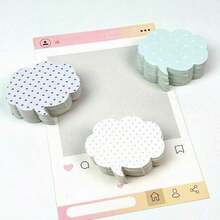 Stiker Tempel Berbentuk Gelembung Ucapan Polkadot Lucu, Stiker Tempel Kotak Dialog Asimetris Lucu, Alat Tulis Dekorasi Pembuatan Kartu Scrapbook, Cocok Untuk Scrapbooking DIY - Satu-Ukuran - View 2