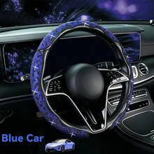 2pcs/3pcs Car Steering Wheel Accessories, Car Interior Decor, Cute Premium Interior Crystal Rhinestone & Leopard Print Unique Pattern, All-Season Universal Car Interior Kit, Women's Car Accessories, Women's Car Tools, Essential Car Tools - Crystal Sparkling Diamond Leopard Print Pattern - View 17