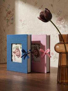100-Pocket Photo Album, Linen Cover, Suitable For Wedding, Family, Anniversary, Holiday, Gift - Multicolor - View 2