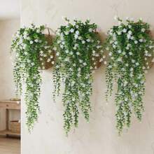 Artificial Decorative Flowers, Home Yard Dining Table Living Room Room Decoration Wedding Party Event Decoration, Gathering Party Holiday Decoration, Dining Table Decoration - White - View 2