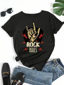 Women T-Shirts - 黑色 - 查看 5