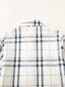 Young Boy Spring/Autumn Striped Long Sleeve Collared Casual Shirt - Multicolor - View 5