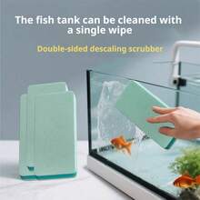 4pcs Aquarium Cleaning Sponges, Fish Tank Glass Cleaner Magic Sponge, Algae & Scale Remover, Scratch-Free Chemical-Free Melamine Foam Brush, Suitable For Freshwater And Saltwater Tanks Aquarium Accessories - View 1