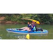 Sun Shade Canopy for Kayak Canoe Orange - naranja/fiesta de bloques - Ver 3