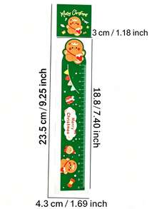 20/10PCS Cartoon Christmas Magnetic Bookmark Ruler 2-In-1 Magnetic Straight Ruler, Cute Santa Claus Snowman Gingerbread Man Book Page Clip, Portable Ruler For Primary And Secondary School Students Classroom Reading Drawing, Christmas Creative Stationery Exchange Small Gift - Christmas - View 9