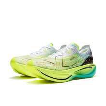 XTEP Sepatu Lari Pria 160X3.0PRO Generasi Terbaru, Sepatu Lari Maraton dengan Pelat Karbon untuk Jarak Jauh dan Mencapai Rekor Pribadi Terbaik. - Putih/Hitam Hijau - View 6