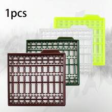 1 Set 63pcs Random Color Carp Fishing Accessories, Plastic Grid-Shaped Bait Hooks And Fishing Tackle Supplies To Catch More Fish - Multicolor - View 9
