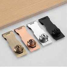 1pc 2.5 Inch Cabinet Lock, Suitable For Storage Cabinet, Drawer, Mailbox, Wooden Door And Refrigerator Lock (1 Set Includes Lock, 2 Keys, 6 Self-Tapping Screws) - Red Bronze - View 6