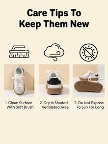 Unisex Kids Fashion Slip-On Hook And Loop Sports Shoes, Versatile Back-To-School Shoes, Suitable For All Seasons And Outdoor Activities - White - View 10