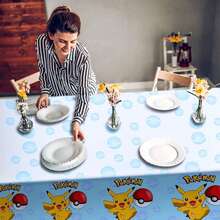1/3/5pcs Party Tablecloths And Table Covers, Suitable For Indoor And Outdoor Party Supplies, Birthday Party Decorations, Party Supplies And Accessories - Multicolor - View 5