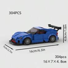 MIKEMENG 305 PCS Classic MOC Building Blocks Car Set, Adult DIY Assembleable Sports Car Toy Model, City Tech Champion Cup Series, Suitable As Birthday, Halloween, Christmas Gift - Model - View 11