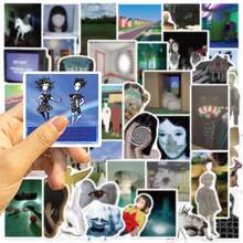 50pcs Dream Core Aesthetic Stickers, Self-Adhesive Waterproof Sticker Set, Suitable For Phone, Luggage, Backpack, Violin, Storage Box, Game Console, Power Bank, Laptop, Etc., Dreamy Stickers - Multicolor - View 8