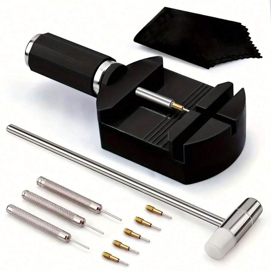 11pcs Watch Band Removal Tool Set, Universal Watch Band Tools, Watch Band Buckle Removal & Repair Tool Kit, Suitable For Watch Band Adjustment, Watch Accessories, Watch Repair Tools, Watch Band Buckle Removal & Adjustment Tool Set, Professional Watchmaker Use