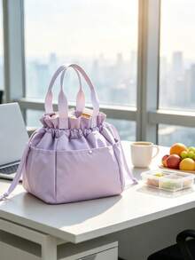 New Drawstring Insulated Lunch Bag, Portable, Large Capacity, Easy To Clean, Reusable And Multi-Functional. Essential For Work, Travel, Picnic And Daily Use. Perfect As A Christmas Or Halloween Gift. (Not Suitable For Food Contact) - View 13