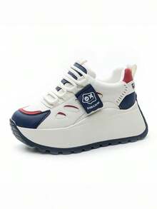 Women Wedge Sneakers - Blue - View 4