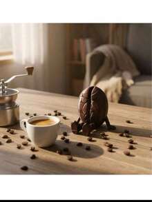 3/1pc Exquisite Movable Coffee Cup, Cute Coffee Bean, Moka Pot, Chocolate Mini Model Decoration, Suitable For Cafe, Living Room, Bedroom, Study, Bar, Home Decor, Leisure And Cozy Atmosphere Fashionable Display Model - / - View 9