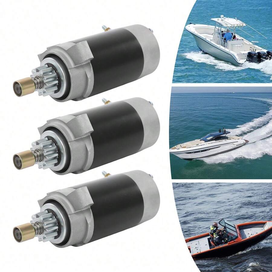 3Pcs/Set Starter Motor Suitable For Yama Ha Mercury Outboard 20 Horsepower 4-Stroke - Schwarz - Übersicht 1