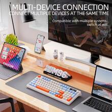 ATTACK SHARK Wireless Bluetooth Dual-Mode Mechanical Feel Keyboard With PBT Keycaps, Display Screen And Knob Gaming Keyboard - View 9