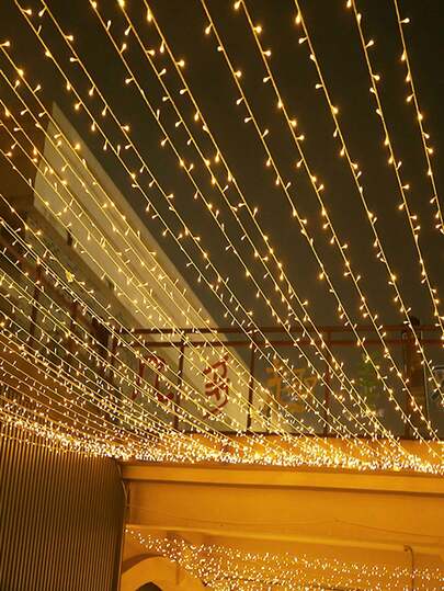 2pcs 20M-140LED Fairy String Lights, Indoor Outdoor Twinkle Lights For Bedroom, Yard, Wedding, Birthday, Classroom, Dorm, Camping, Christmas Gift