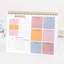 Planner - Planejamento Semanal Organização Caderno Para Anotações - Quadrado - Visão 3