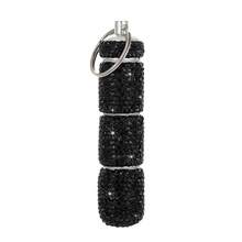 1pc 3-Compartment Pill Box With Rhinestones And Keychain, Metal Morning/Noon/Night Pill Box, Rhinestone Decorated - Multicolor - View 14