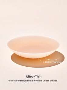 10cm 1對乳暈貼片附背膠乳頭遮蓋貼，可重複使用，適合多種場合 - 杏色 - 查看 3