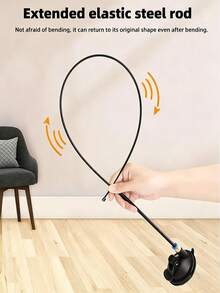 3 Pieces Set (Strong Suction Cup + String Cat Teaser Wand + Realistic Butterfly Pendant) Fun Cat Teaser Toy, Home Cat Toy, Suction Cup Cat Teaser Accessory, A Great Way For Cats To Self-Entertain And Burn Energy - Multicolor - View 9