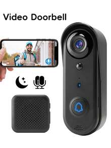 Video Doorbell Camera, Two-Way Audio, Two-Way Wake-Up, Night Vision, IP65 Waterproof, Battery Powered, Compact Camera, 1080P HD, 130° Wide Angle - View 8