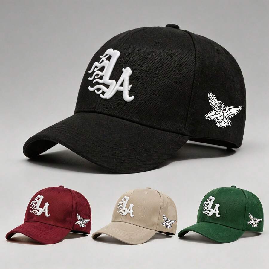 1pc Women's K2K "LA" Truck Driver Hats For Men Adjustable Hats, UV Protection Sun Hat, Perfect For Casual Wear, Parties, Trave