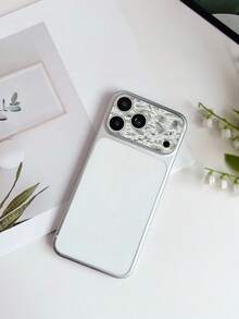 1pc Vintage Sketch Green Floral Leaf Print Full Coverage Anti-Fingerprint 9H Hardness Camera Lens Protector, Compatible With IPhone 18 Pro Max/18 Pro/17 Pro Max/17 Pro, Anti-Oil Anti-Drop Anti-Explosion Bubble-Free Auto-Adsorption Easy Installation Protective Film - Floral - View 10