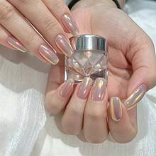 Mermaid Dream Aurora Nail Powder, Transparent Polarized Fine Glitter, Gentle Mirror Aurora Effect, Suitable For Nail Salon, Personal Daily, Travel, Date, Commute And Various Occasions - Multicolor - View 8