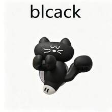 A Cute Cat-Shaped Bathroom Toothbrush Holder, Wall-Mounted Storage Rack, Data Cable Organizer, Multi-Functional Storage Shelf, No-Drill Adhesive Mounting, Suitable For Bathroom Walls, Bedroom Storage, University Dormitories, And As A Christmas Gift. - Multicolor - View 12
