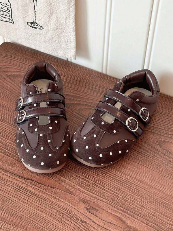 1 Pair Girls Low Vamp Breathable Cute Baby Toddler Walking Shoes, Soft Sole Non-Slip Princess Training Shoes, Versatile Fashion Outdoor Casual Sneakers, British Style, Suitable For Spring, Summer, Autumn, Campus Sports Wear