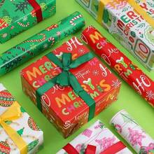 36/72 Sheets Premium Christmas Wrapping Paper (Includes Stickers) - Snowflake, Christmas Tree And Other Holiday Patterns, Suitable For Gift Wrapping And Decoration, Christmas Wrapping Paper - Style B - View 2