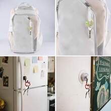 3/5/7/9/11/13/15Pcs Apple Shaped Carabiner Durable Metal Alloy Keychain Ring Quick Release Spring Hook Suitable For Backpack Pendant Wallet Strap DIY Handmade Random Color - Multicolor - View 5