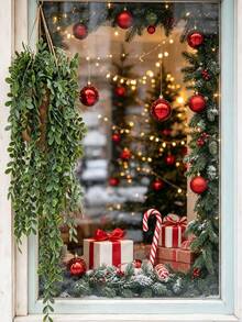 1pc Artificial Hanging Plant, Mandala Vine Hanging Wall Plant For Indoor And Outdoor Decor, Perfect For Rooms, Kitchens, Home, And Wedding Decorations. - Green - View 7