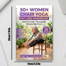 Chair Yoga Book For Women Over 50, Low Impact Knee Friendly Workout Guide To Lose Weight & Ease Back Pain - Multicolor - View 7