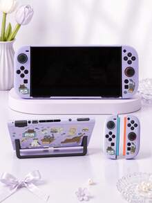 Jemdura, Compatible With Switch 2nd Generation Protective Case (2025), 1pc Cat Line Drawing Switch Game Console Accessory Protective Shell, Compatible With Switch 2 Model, Expandable Kickstand Hard Shell, Best Gift Compatible With Switch Players. - View 11