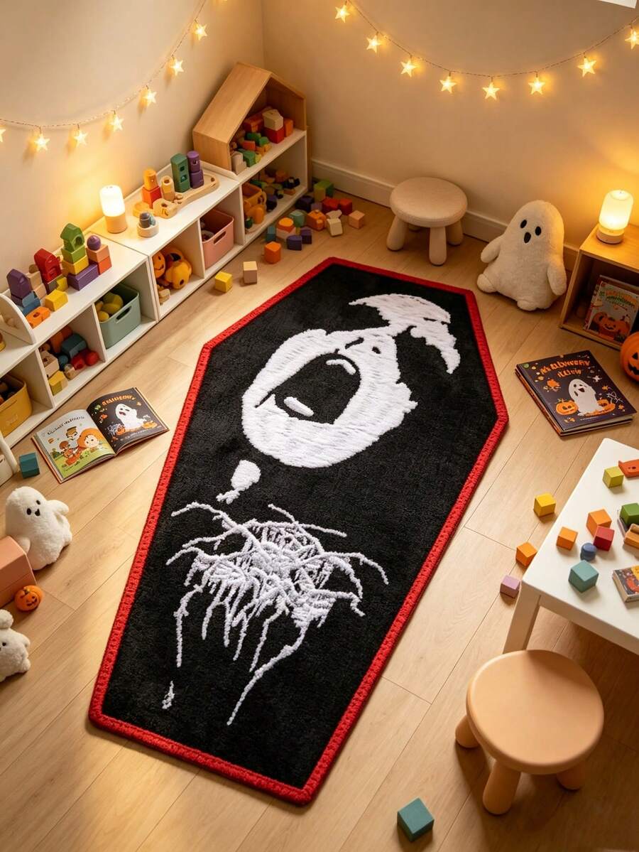1 pieza Alfombra decorativa de piso con patrón de fantasma de terror de Halloween, alfombra de piso de cocina, alfombra de piso de pasillo, adecuada para cocina, baño, pasillo, entrada, comedor y otra decoración del hogar, alfombra de cocina, alfombra de cocina, alfombra de piso de cocina, felpudo, alfombra pequeña, alfombra, alfombra de tira larga, alfombra de piso, decoración del hogar, alfombra de área, alfombra exterior, decoración del hogar, alfombra de área, alfombra de dormitorio, alfombra lavable, alfombra de lado de la cama